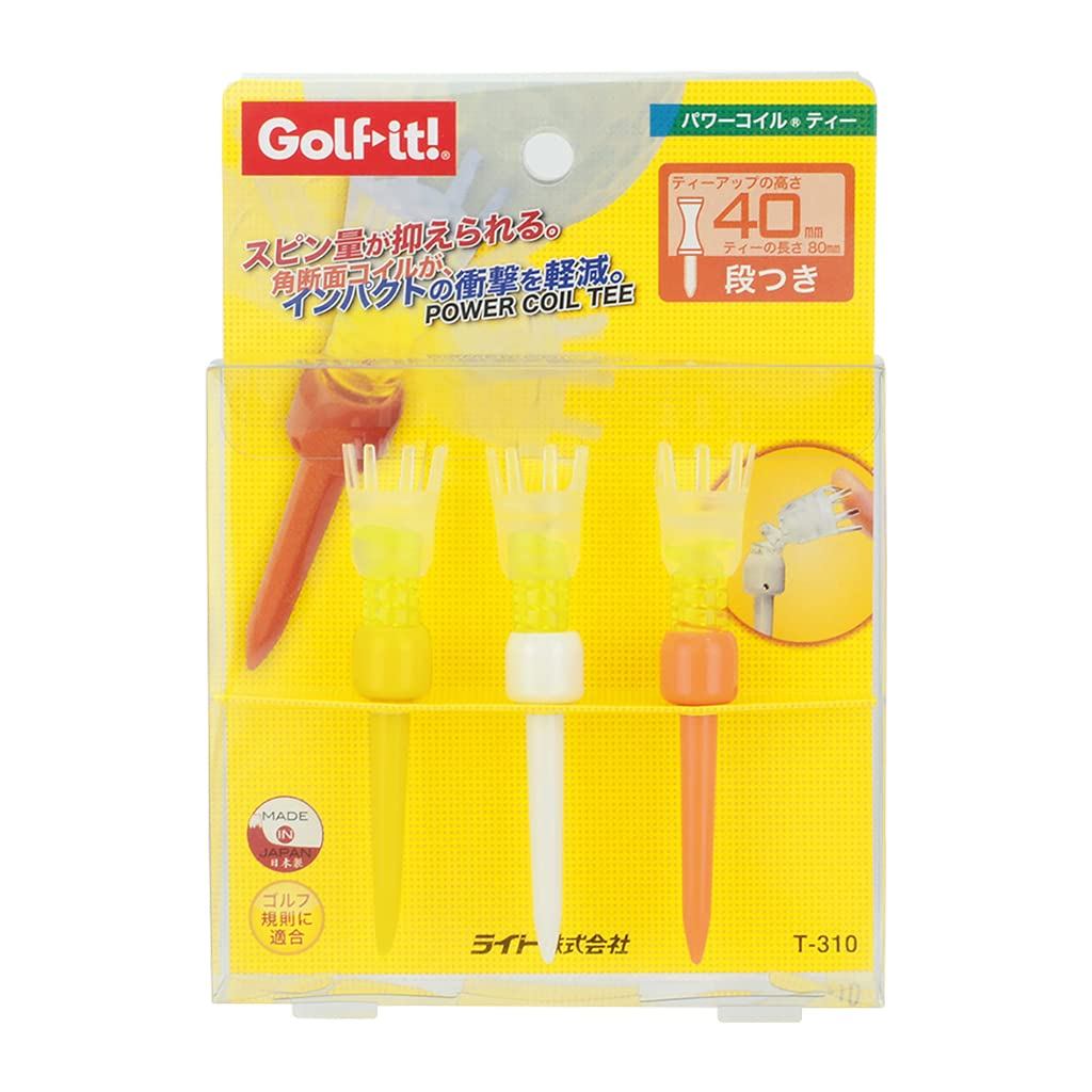 LITE T-310 Power Coilty Step Golf Tee – Tee Golf Có Nấc, Tuân Thủ Tiêu Chuẩn USGA