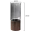 Bình Hoa Thủy Tinh Đế Gỗ Cao Cấp Phong Cách Ins Miệng Rộng 10cm Bình Cắm Hoa Trong Suốt Decor Nhà Cửa Sang Trọng [Nhiều Vân Hoa Văn]