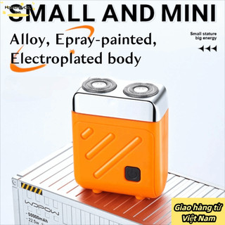 Dao cạo râu điện HAVENLYCO, Máy cạo râu Mini chống nước có thể sạc lại, Máy cạo râu xoay hai vòng TYPE-C ướt khô