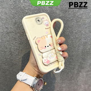 Ốp lưng PBZZ cho samsung j7 prime samsung j4 plus j6 plus samsung j4 + samsung j6 + vỏ điện thoại Vỏ mềm thiết kế mới gương mèo dễ thương có giá đỡ & dây buộc cho bé trai màu đen JTDTMZJ0