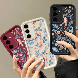 Full Màn Hình Hoa Nhỏ Lá Xanh Thực Vật Điện Thoại Di Động Dành Cho Samsung Galaxy A15 A12 A05s A14 A16 A17 A07 A56 A26 A36 A06 A03 A04 A50s A13 A03s A52 A53 A54 A05 Ốp Điện Thoại Dễ Thương