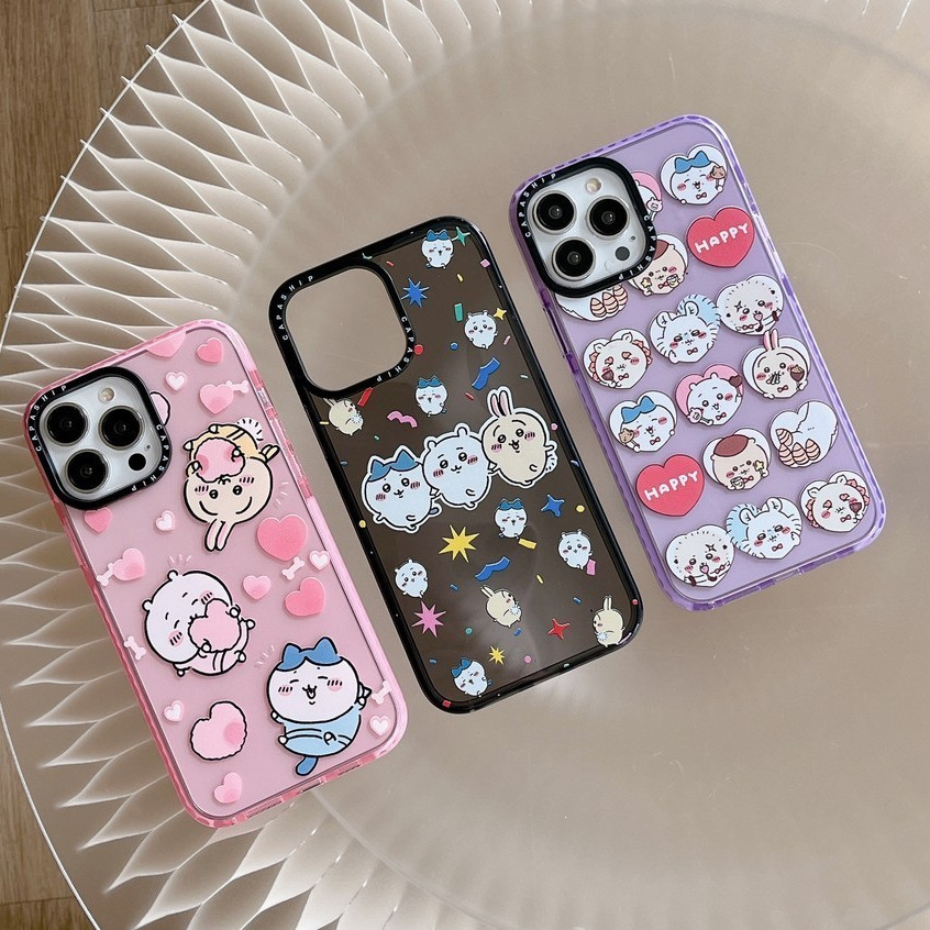 CAPASHIP Dễ Thương Chiikawa Kawaii Anime Nhật Bản Moe Phim Hoạt Hình Hàn Quốc Vỏ Mềm Tương Thích Cho iPhone 17 Pro Max Air Plus 16 / 15 / 14 / 13 / 12 / 11 / X / XS / XR / SE / 8 / 7 / 6