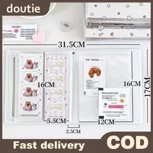 Doutie Hoạt Hình 4 Lưới Thần Tượng Thẻ Ảnh Gian Hàng Album Cho 40 Chiếc 2x6 Inch Dải Ảnh Đánh Dấu Trang 20 Chiếc 4x6 4R Giá Đỡ Ảnh VN