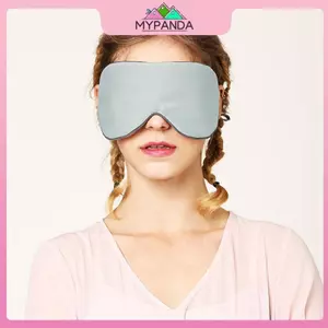 MYPANDA Mặt nạ mắt ngủ có thể điều chỉnh hai mặt ngủ thoáng khí dành cho người lớn che nắng khi ngủ Mặt nạ bảo vệ mắt du lịch đàn hồi.