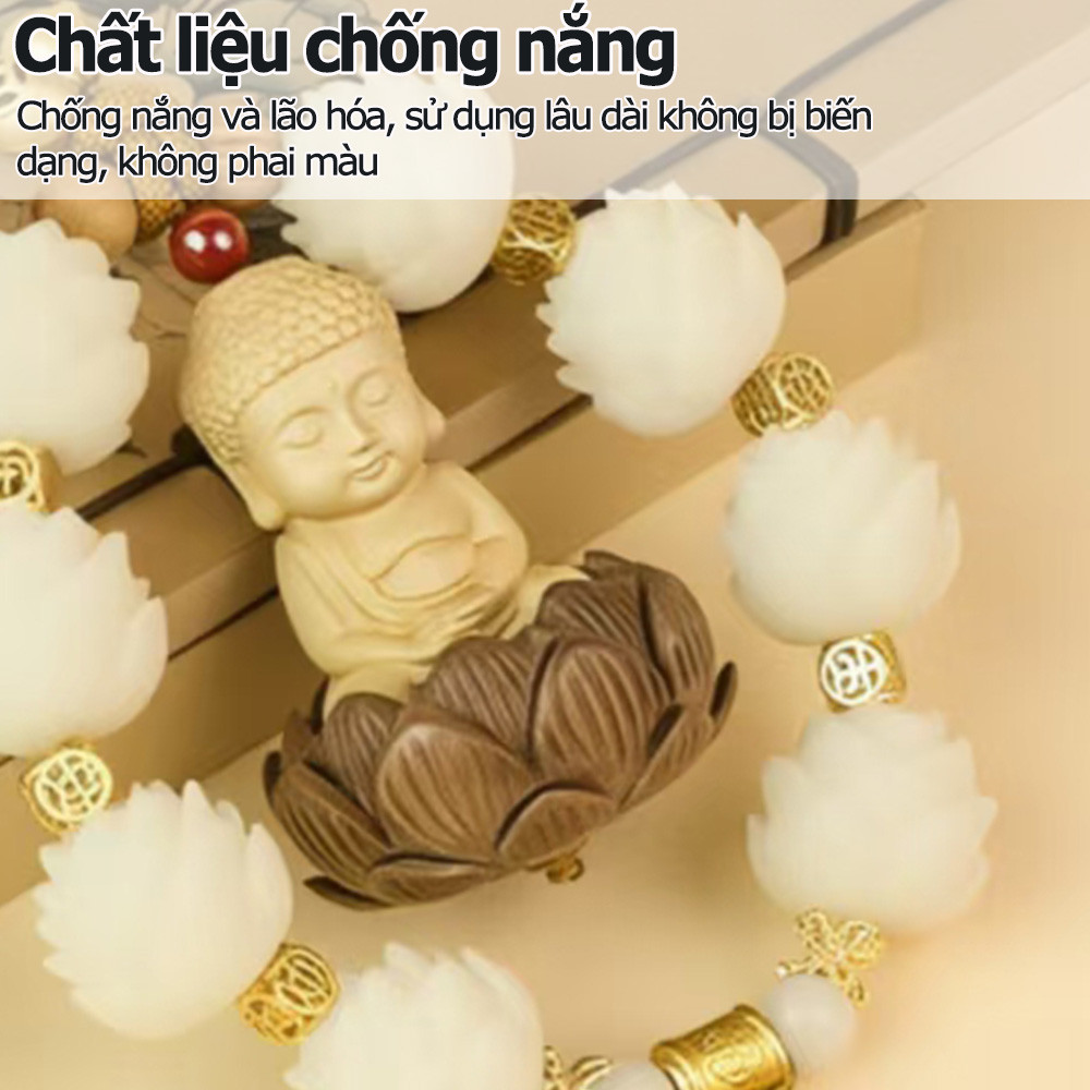 Mặt dây chuyền ô tô tượng phật bồ đề phù hộ cho gương chiếu hậu ô tô mặt dây chuyền ý nghĩa bình an