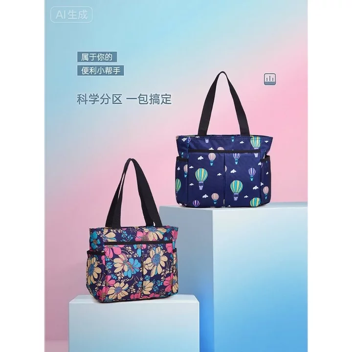 Túi xách phù dâu Đi chơi một vai Túi lớn Túi Duffel ngắn Túi nhiều túi Túi đựng mẹ cầm tay Túi Tote dung tích lớn – 5