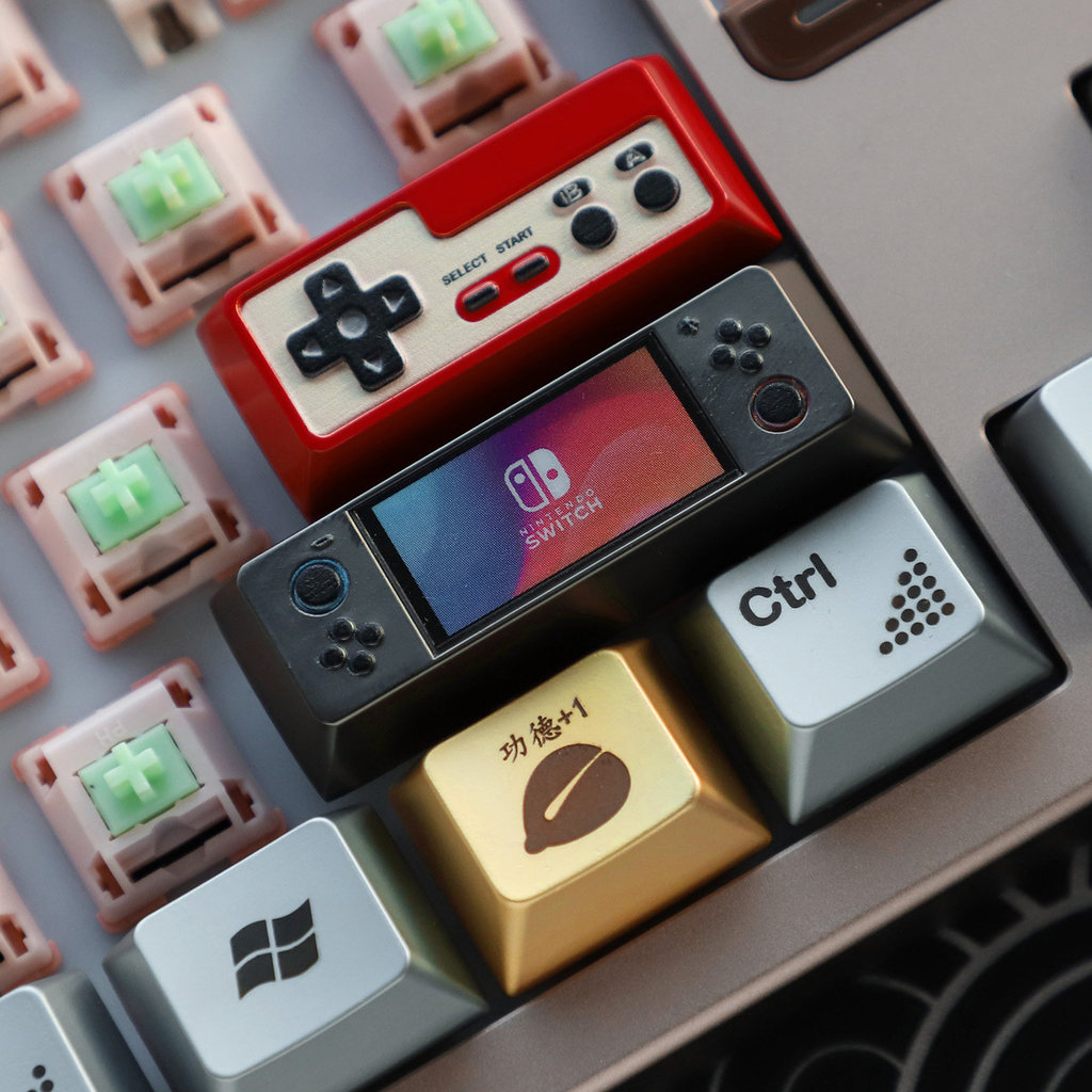 Keycap Artisan Kim Loại Gamepad Retro Mini Thiết Kế Tay Cầm Cổ Điển | KCAP - World of keycaps