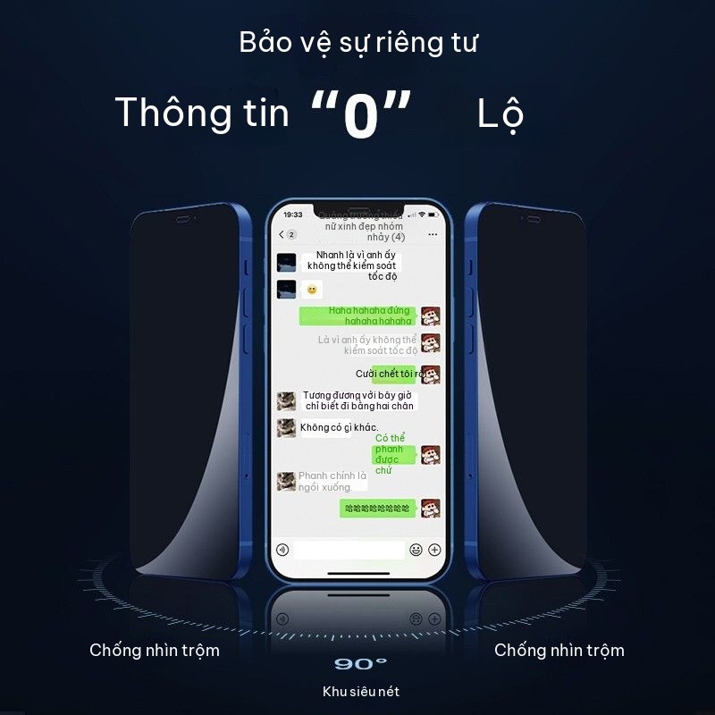 Dán kính cường lực iPhone17Air iPhone15Pro không bụi chống nổ chống lọt