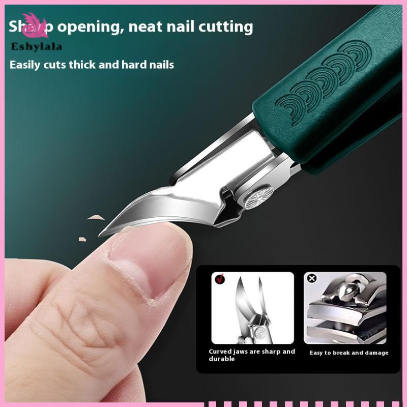 Dụng cụ cắt móng tay mũi nhọn Eshylala: Dụng cụ chăm sóc móng tay & móng chân chống văng Thi [MỚI]