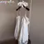 Khung Ảnh Đi Biển với Dây Đeo Đầm Babydoll, Thiết Kế Du Lịch Ren Thoải Mái
