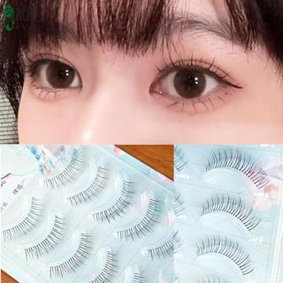 5 Cặp Lông Mi Giả Tự Nhiên Lông Mi Một Mảnh Sợi Đen Thích Hợp Để Trang Điểm Hàng Ngày
