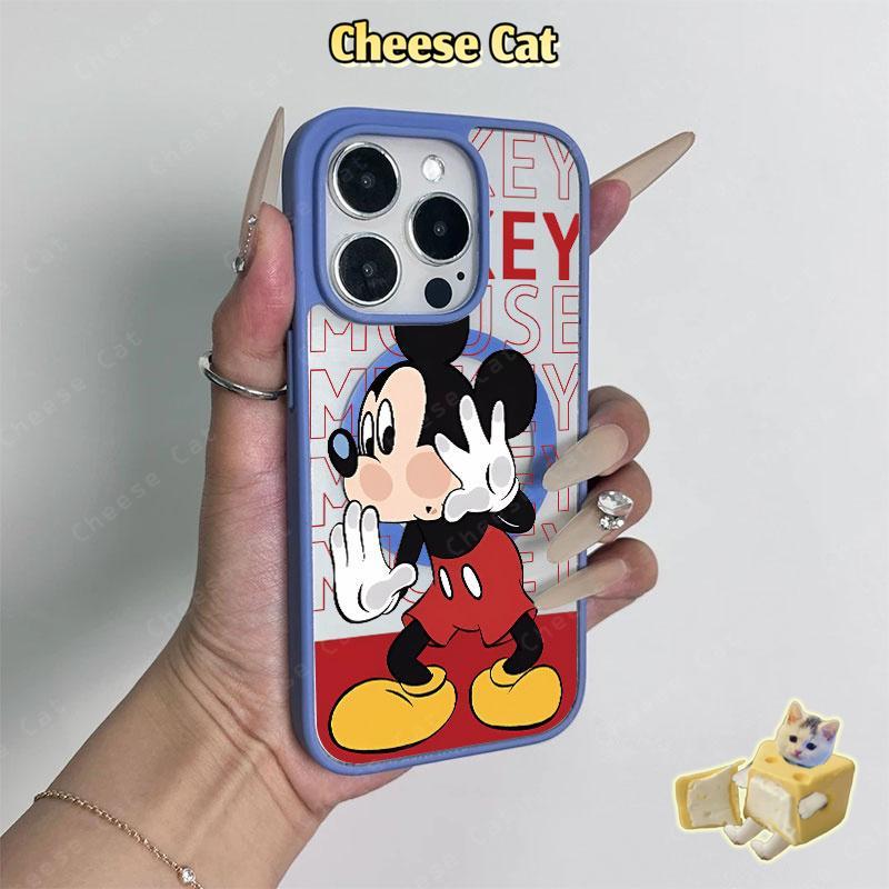 Kính lau chùi Mickey dễ thương Ốp điện thoại từ tính cho iPhone 11 12 13 14 16 17 Pro Max 7 Plus XR Xs Max Vỏ dễ thương