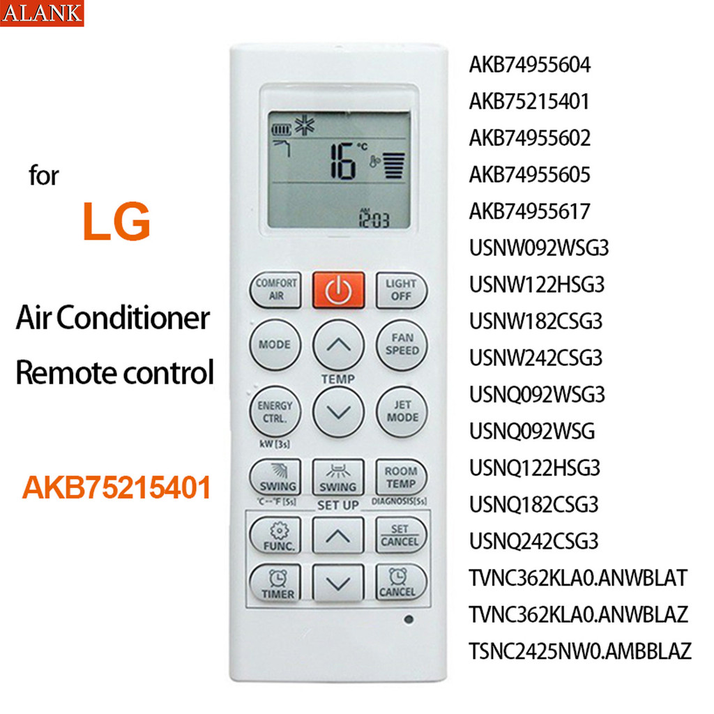 ALANK Điều khiển điều hòa LG Đời Mới Bảo hành 1 tháng AKB75215401 AKB74955602 AKB74955605