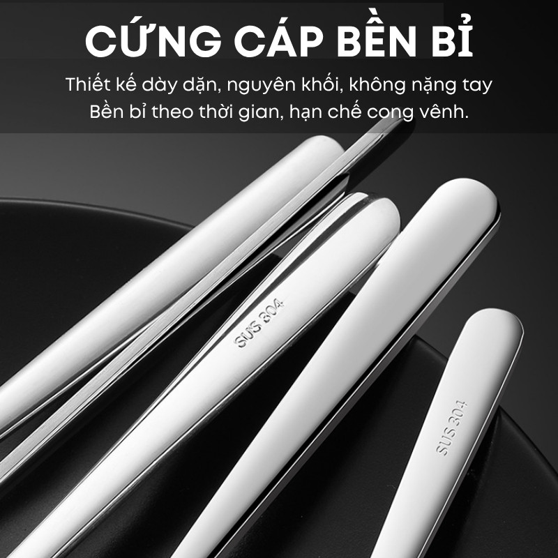 Bộ Dao Thìa Nĩa Inox 304 Elegant KOOBEE Đa Dạng Kích Cỡ – Dùng Ăn Bít Tết, Món Âu, Chuyên Cho Nhà Hàng – Khách Sạn | 343