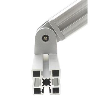 ASDFGER Bản lề có thể điều chỉnh, khớp trục hợp kim kẽm, đế trượt nhôm, trục linh hoạt, nối góc phải