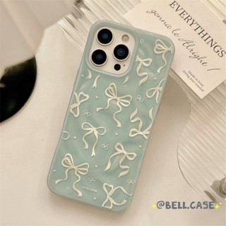 Ốp lưng iPhone 17 16 15 14 13 12 11 Pro Max 7 8 Plus Cao cấp cảm thấy đầy đủ màn hình Bowknot trường hợp điện thoại