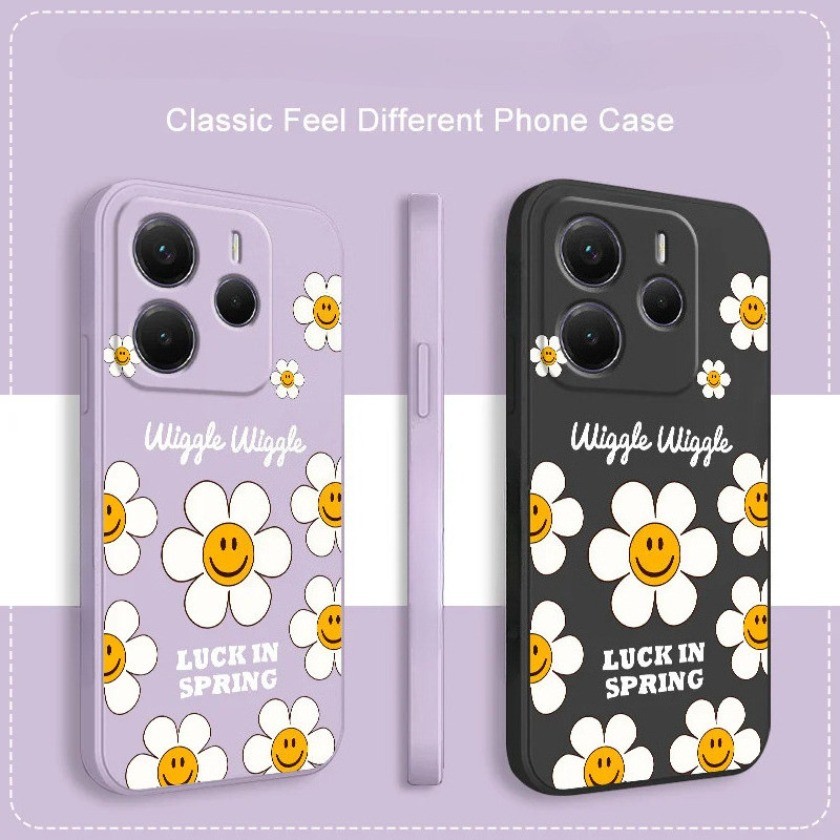 Ốp Điện Thoại Hoa Cúc May Mắn Brilliant Cho OPPO A5 A6 Pro A3 Pro A3X A16 A17 A57 A6X Ốp lưng TPU Mềm Chống Sốc