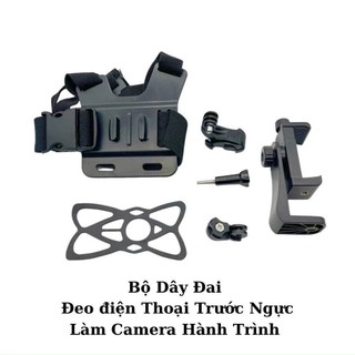 Bộ Dây Đai Đeo Ngực Gắn Điện Thoại, Camera Hành Trình, Gopro,Đa Dạng Mẫu, Phụ Kiện Chắc Chắn Quay Video, Vlog