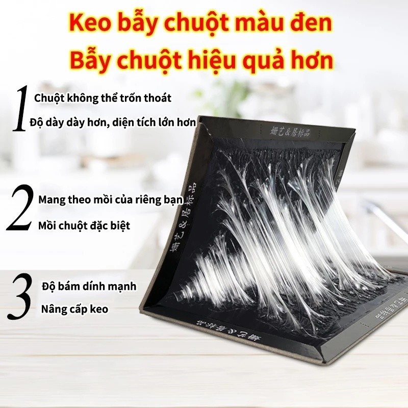 【COD】Bẫy chuột bằng keo dính cực mạnh, thiết kế đơn giản, không độc hại, đảm bảo an toàn tuyệt đối trong môi trường sống