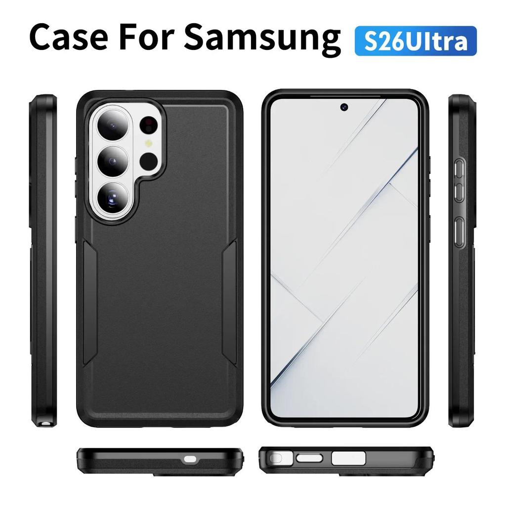 Ốp lưng chắc chắn 2IN1 PC + TPU Armor cho Samsung Galaxy S26 Ultra S25 S24 S23 S22 S21 Plus Vỏ bảo vệ chống rơi nâng cao