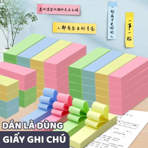 Giấy Note Dán Ghi Chú 100 Tờ Màu PastGiấy Nhớ Ghi Chú Nhiều Màu –– Giấy Nhớ Đẹp, Dễ Dán Trong Học Tập Và Văn Phòng