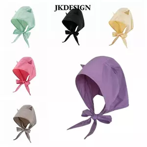 Mũ trùm đầu JKDESIGN bằng polyester, có dây đeo, thiết kế ngộ nghĩnh dành cho nữ, màu sắc tươi sáng và khô nhanh.