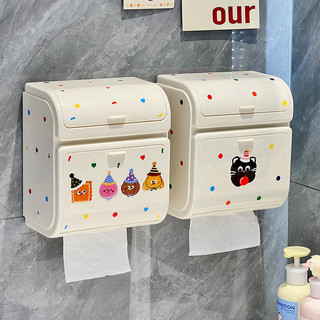 Hộp đựng giấy vệ sinh treo tường chống thấm nước - Hộp đựng khăn giấy phòng tắm Thiết kế không đục lỗ