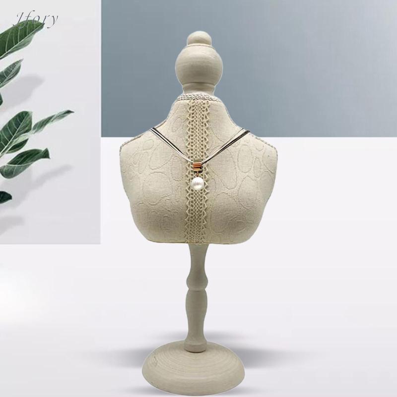 Jfory Vòng cổ trưng bày Bust Stand Móc treo trang sức Vòng cổ Giá đỡ cho dây chuyền