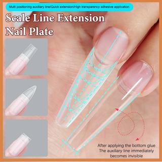 [SMD] 240 chiếc Móng tay giả hai mặt siêu mỏng có dây phụ -Trace Nail Tips Clear Extension Móng tay giả DIY [vn]
