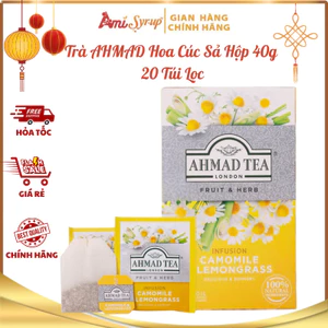 Trà AHMAD Hoa Cúc Sả Hộp 40g 20 Túi Lọc Có Bao Thiếc Sang Trọng, Thích Hợp Làm Quà Tặng