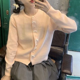 Cardigan nữ phong cách Hàn Quốc ngọt ngào, áo len dành cho mùa xuân thu mới