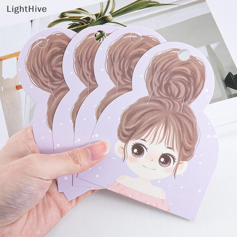 [LightHive] Bộ 50 Cô Gái Dễ Thương Barrettes Hiển Thị Thẻ Kẹp Tóc Thẻ Giấy Dán Cho Phụ Kiện Tóc DIY Thẻ Giá Bán Lẻ (TH)