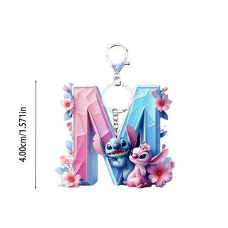 Disney Stitch Mica 2 Mặt In Hình Theo Yêu Cầu Chữ Cái 2D Móc Khóa Độc Đáo Tặng Sinh Nhật Halloween