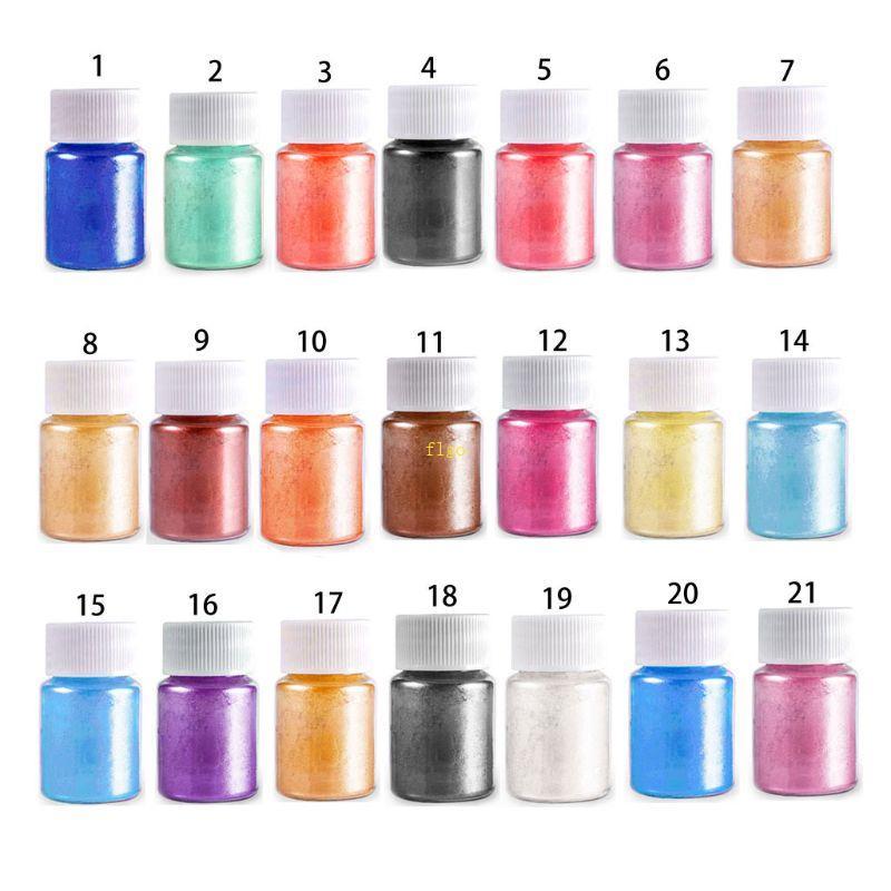 ...Bột mica 21 màu - dùng để tô son bóng, xà phòng và nhuộm epoxy DIY...