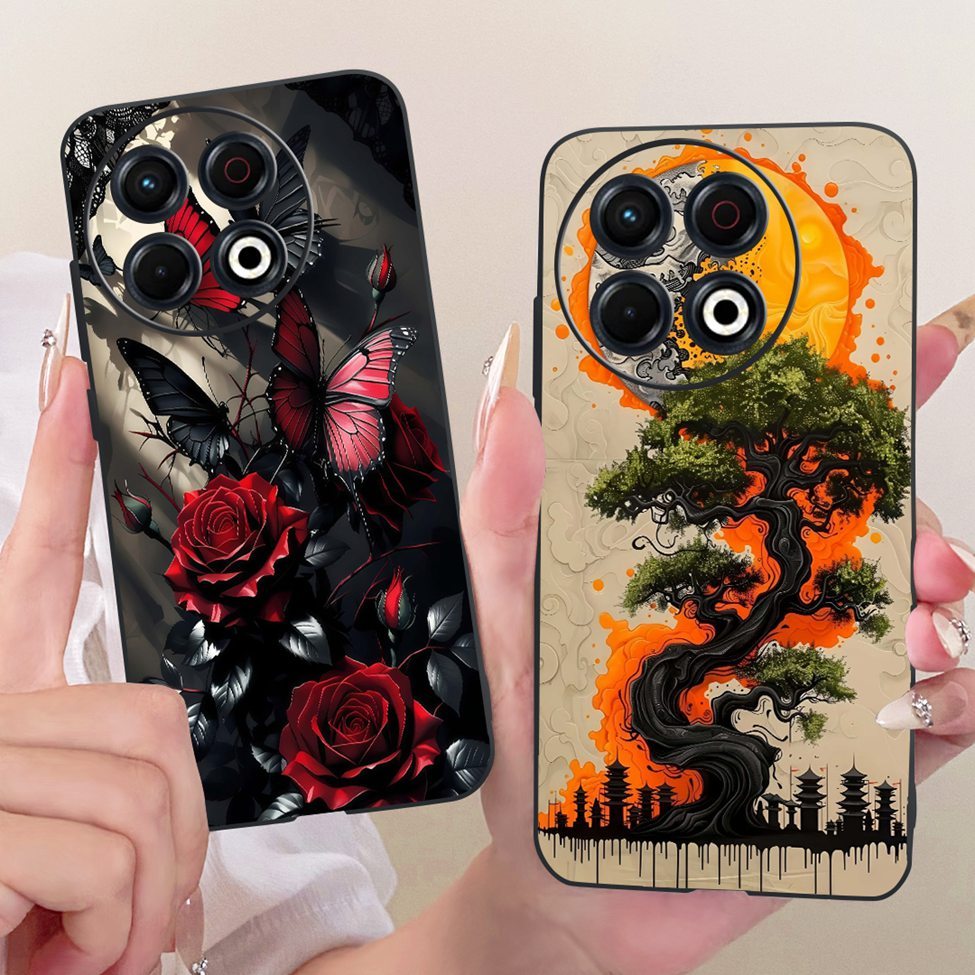 Ốp lưng Tecno KL7 Tecno Spark 30 Pro 4G Cover Mèo dễ thương Thời trang Vỏ sơn ngộ nghĩnh Tecno Spark 30 Pro 4G