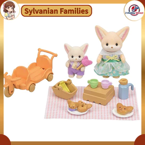 Sylvanian Families Doll and Furniture Set [Friendly Picnic - Fennec] DF-24, ST Mark Certified, Suitable for ages 3 and up, Toy Dollhouse, EPOCH Corporation