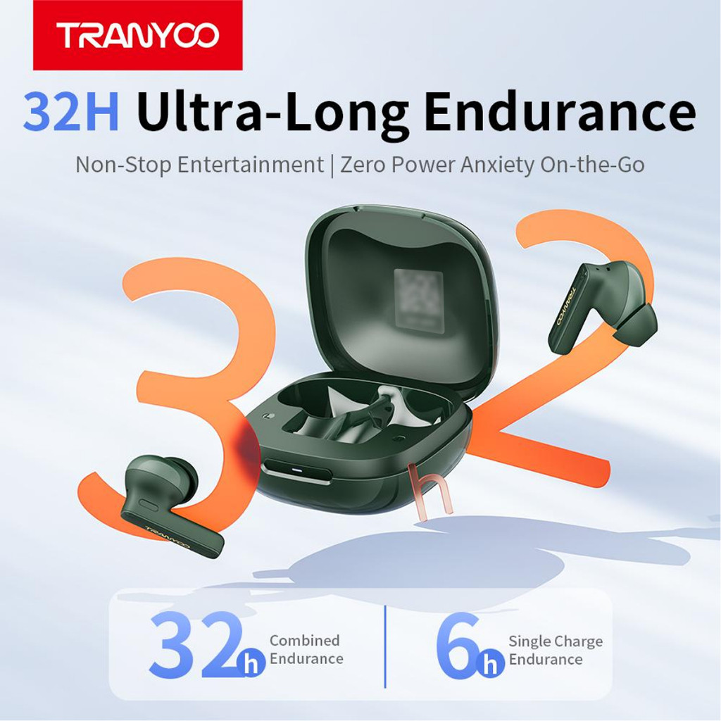 Tai Nghe Bluetooth 6.0 T-M01 Tai Nghe Chơi Game Không Độ Trễ 7 Chế Độ EQ | TRANYOO VN STORE