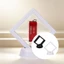 YOI 30 Miếng Vòng Cổ Và Bông Tai Hộp Đựng Nắp Trong Suốt Chắc Chắn PU Acrylic Xây Dựng