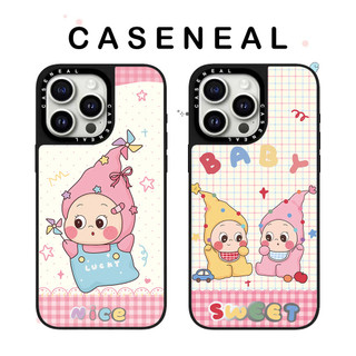 CASENEAL Lucky Star People Vỏ điện thoại gương chất lượng cao Thích hợp cho iPhone 17ProMax 17pro 17 air 16promax 16 15promax 15 14promax 13 13promax Ốp lưng cứng chống rơi thời trang