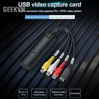 Geekvn Geekvn SIUKE USB Capture Card VHS to Digital Converter 2.0 Video Audio Box VCR TV Hỗ trợ Win 7/8/10