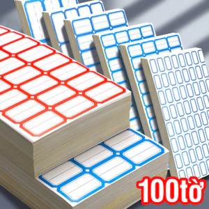 Nhãn dán ghi chú set 50 tem dán siêu tiện lợi, dùng để đánh dấu và ghi giá, chất liệu bền dùng lâu