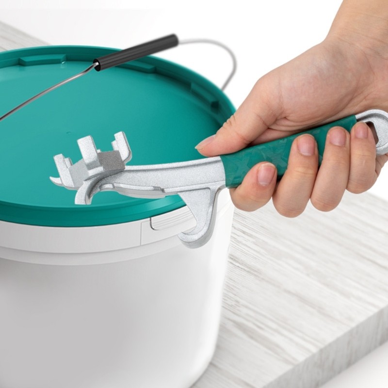 Pealike 3 trong 1 Trống Bung Dụng Cụ Mở Bung Dụng Cụ Đa Năng Nắp Chai Xô Nhôm Nắp Cờ Lê Hướng Dẫn Sử Dụng Có Thể Xô