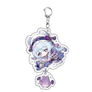 Game Genshin Acrylic KeyChain Yumemizuki Mizuki Lan Yan Double Side Printing Collection Backpack Charms Cosplay Badge