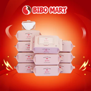 Khăn ướt Gumi không cồn không parabens cao cấp dành cho em bé - Bibomart