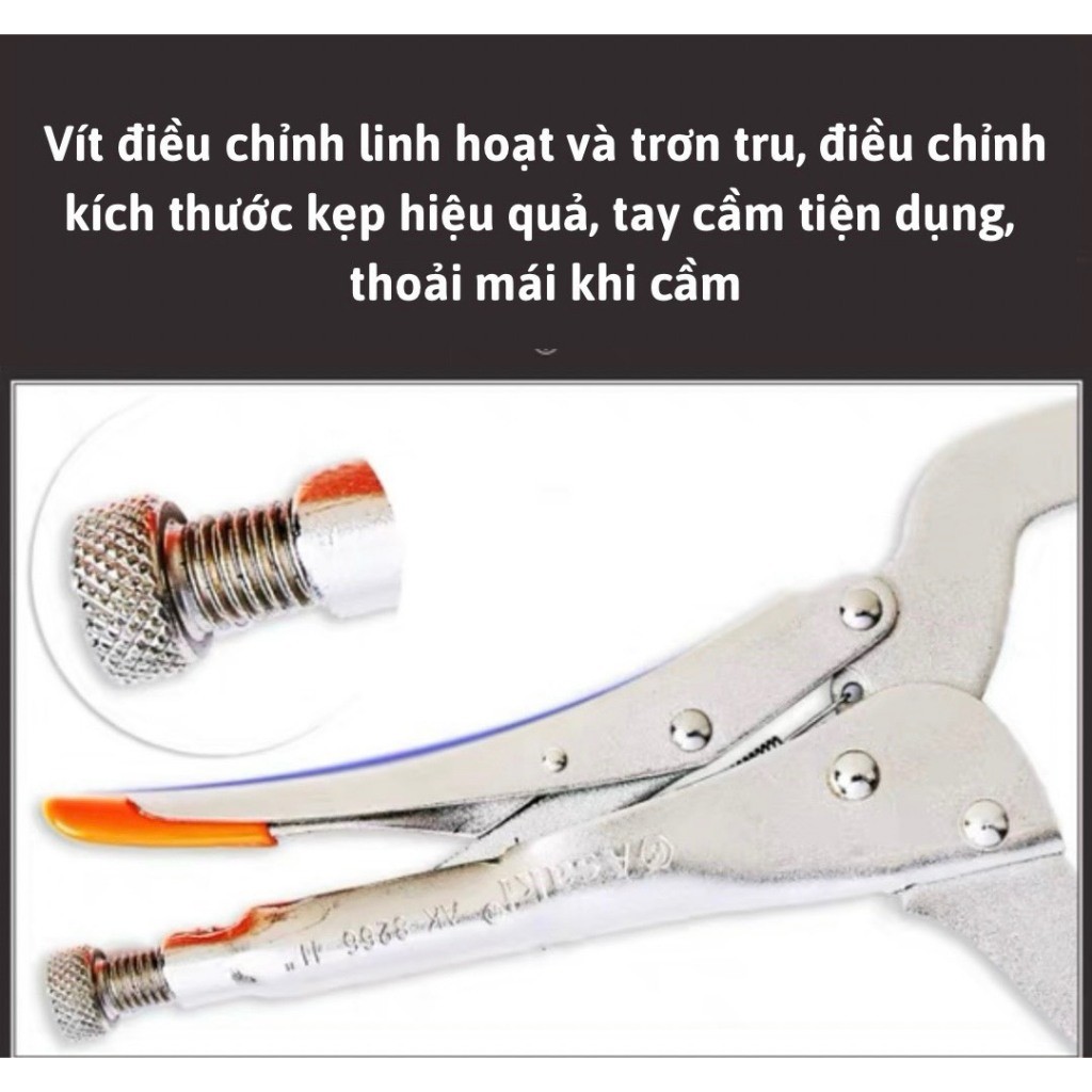 Kìm chết chữ C Asaki 11 inch,kìm bấm chết chữ c,kềm chết chữ c,kềm bấm chết,kìm bấm chữ c,kềm bấm chữ c,kìm chết Asaki