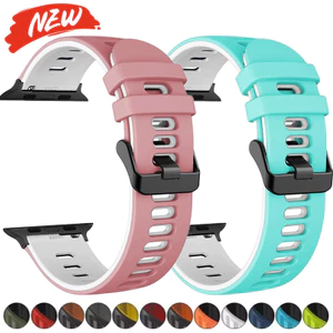 Vòng đeo tay thể thao bằng silicon cho Apple Watch Series11 / 10 46mm 42mm Ultra3 / 2 / 1 49mm 9 8 7 6 5 4 3 SE 45mm 44mm 42mm 41mm 40mm 38mm