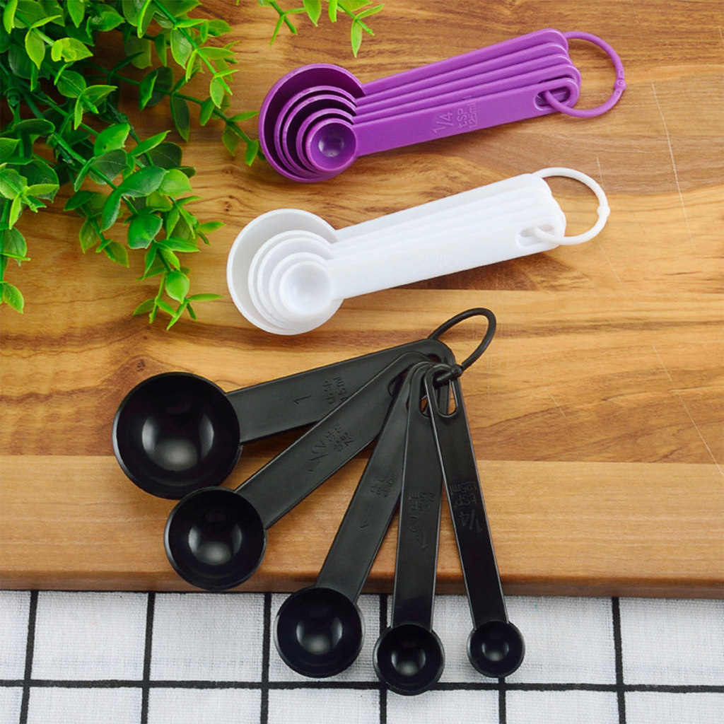 Muỗng Đo Nhà Bếp 5 Chiếc Cốc Đo Đường Cà Phê Có Dụng Cụ Cân Để Nướng Nấu Ăn Nhà Bếp