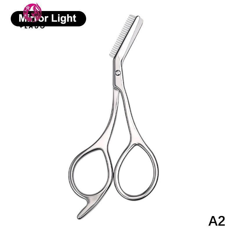 Kéo định hình lông mày 2 trong 1 Springevenstar Withbs, thép không gỉ, kèm chải lông, dụng cụ làm đẹp chuyên nghiệp