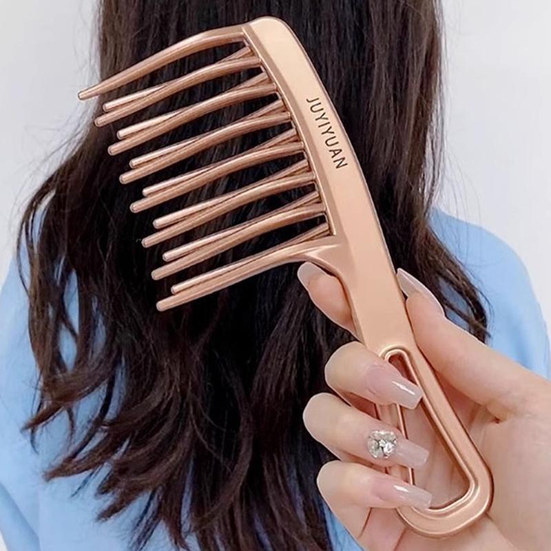 MOIKA Đôi Hàng Răng Lớn Răng Rộng Nữ Đặc Biệt Perm Xoăn Nhựa Lớn Lông Tơ Dài Tạo Kiểu Tóc Salon VN