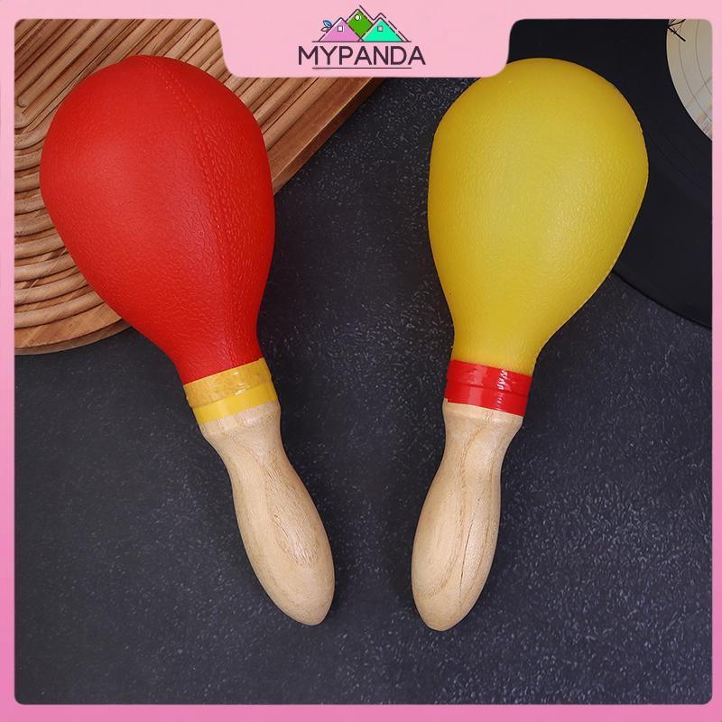 MYPANDA 2 Chiếc Chuyên Nghiệp Cặp Maracas Lắc Lục Lạc Búa Cát Bộ gõ Nhạc Cụ Cho Tiệc KTV Cho Trẻ Em.